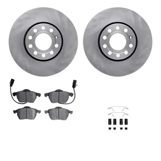 R1 Concepts WFWH1-73047 E- Line Series Brake Rotor W/ Ceramic Brake Pads & Hdw